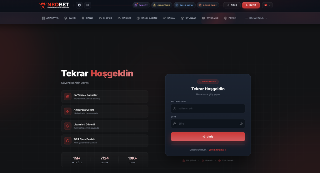 Neobet - Neobet 2026 Yeni Giriş 1 Neobet Giriş
